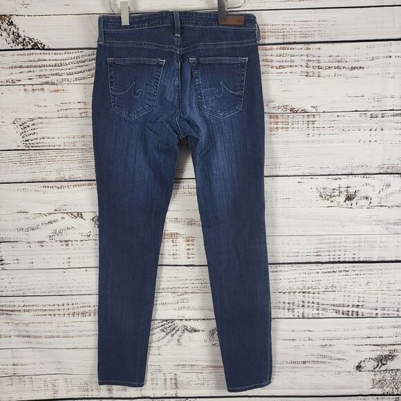 AG Adriano Goldschmied The Legging Ankle Jeans 26R Womens Low Rise Dark Wash - Picture 7 of 11